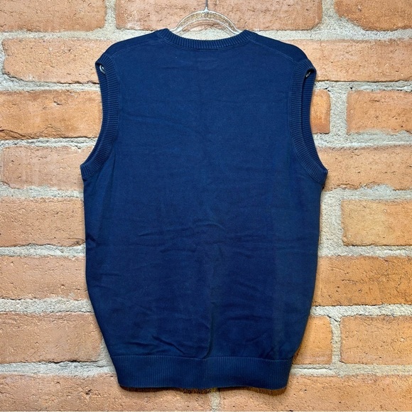 Vintage LACOSTE Men’s Navy Blue Sweater Vest Size 4 Medium - Picture 3 of 6